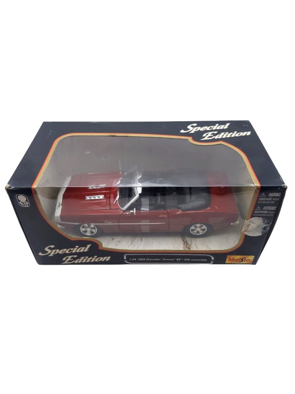 Maisto 1968 Chevy Camaro SS 396 Convertible Die Cast 1:24 Special Edition NIB